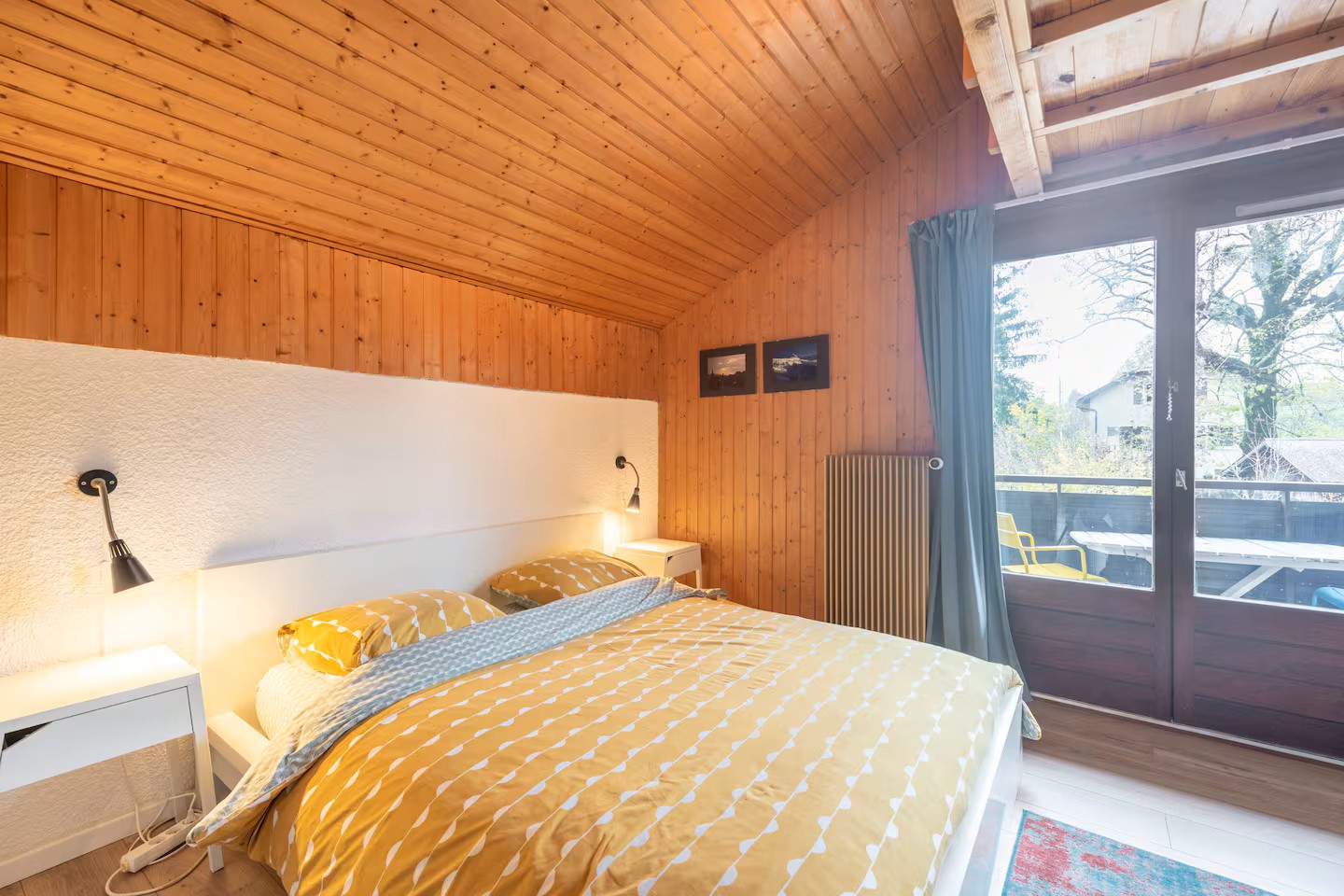 Appartement Les Marmottes | 3 personnes à Thollon-les-Mémises - chambre