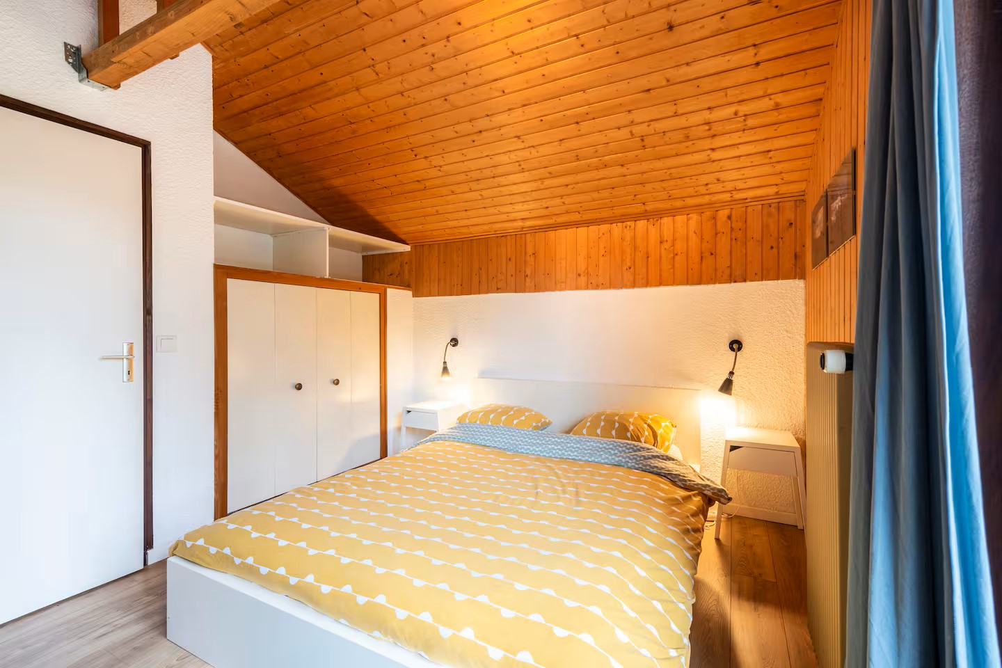 Appartement Les Marmottes | 3 personnes à Thollon-les-Mémises - chambre