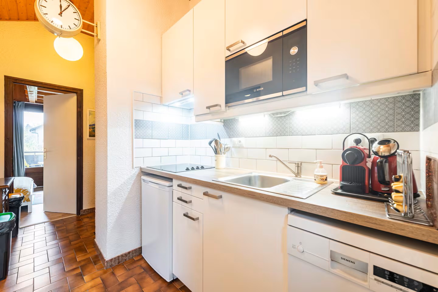 Appartement Les Marmottes | 3 personnes à Thollon-les-Mémises - cuisine